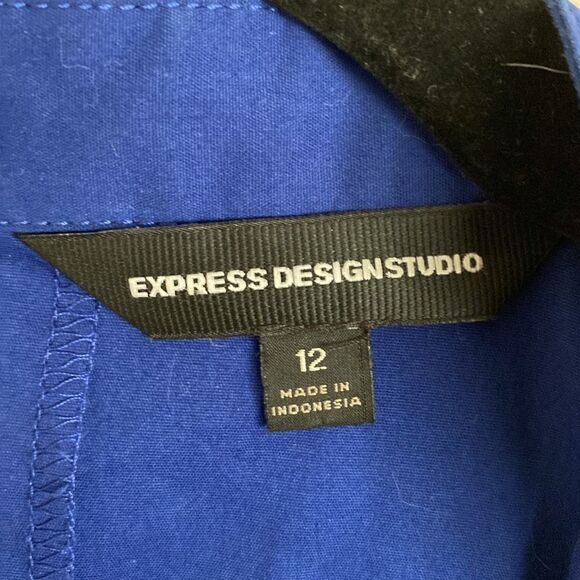 Express Design Dress 12 Blue with Pockets - Picture 3 of 8